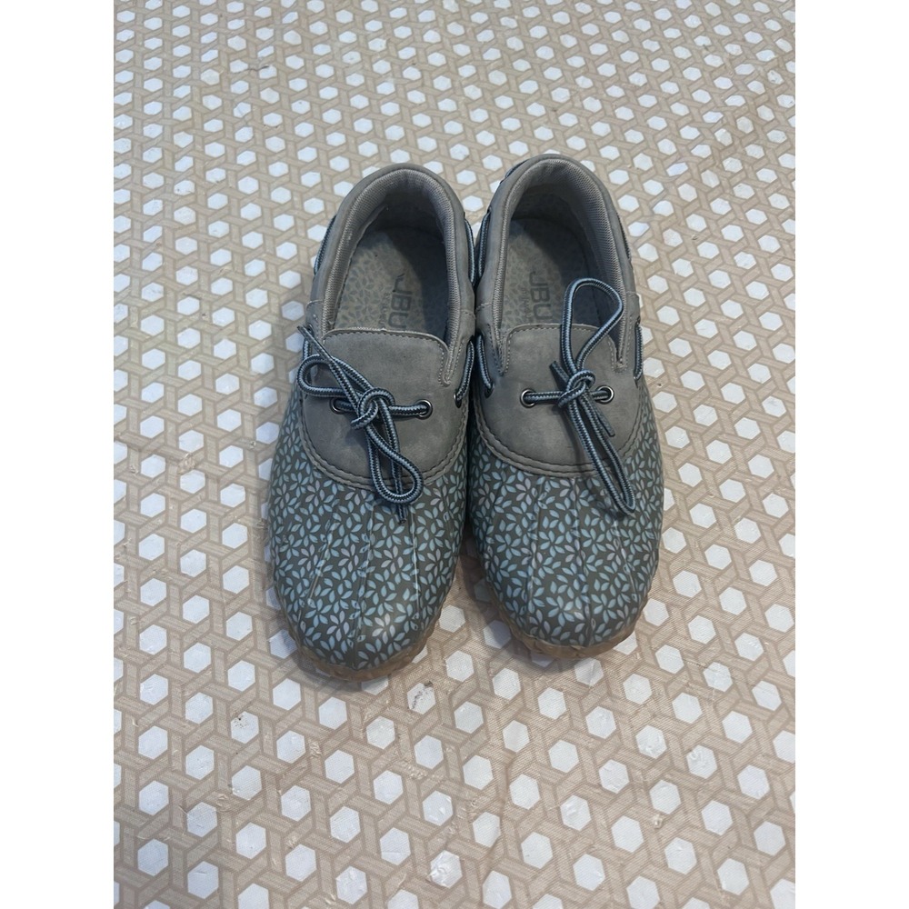JBU Jambu Shoes Womens Size 7 Blue‎ Gray Floral Gwen  Rubber Slip-ons